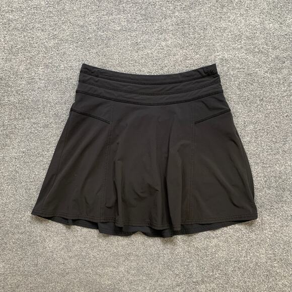 Athleta Skort Womens 2 Black All Day Semi Fitted Mid Rise Performance Quick Dry - Picture 2 of 13